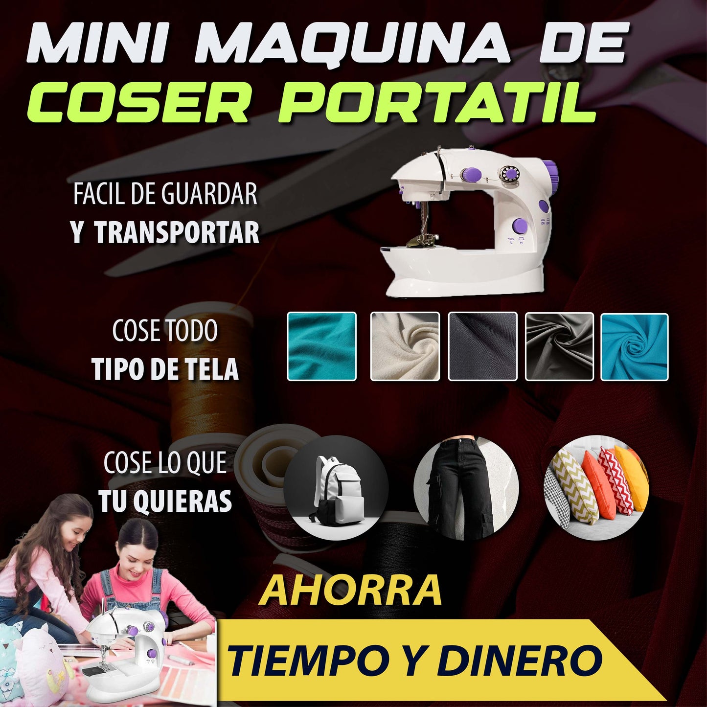 Máquina de coser portátil Max